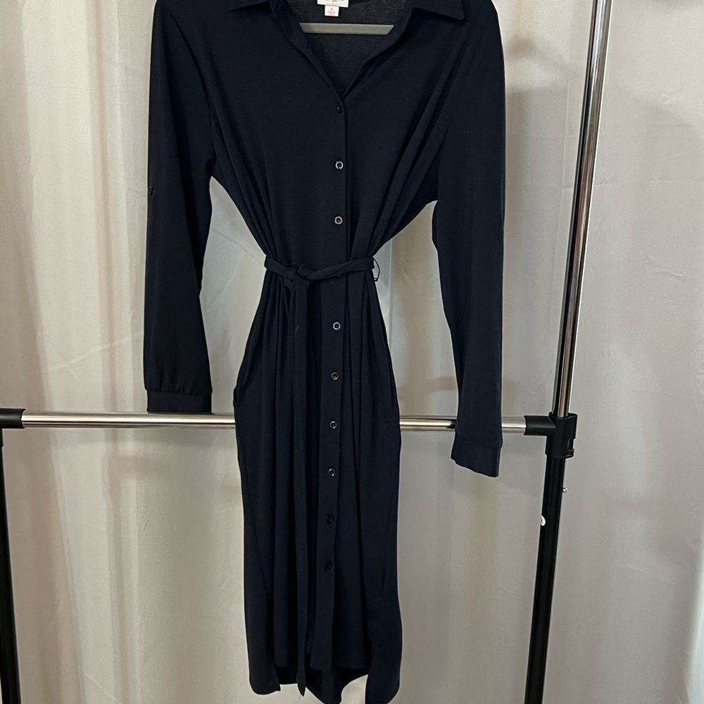 LuLaRoe Navy Long Sleeve Dress